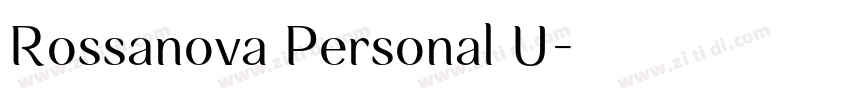 Rossanova Personal U字体转换